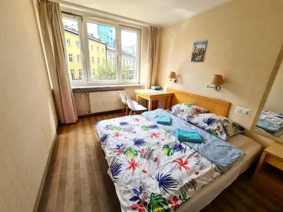 Łóżko lub łóżka w pokoju w obiekcie Fantastic Waw - Z6 Room - 303A