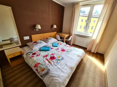 Łóżko lub łóżka w pokoju w obiekcie Fantastic Waw - Z6 Room - 504A