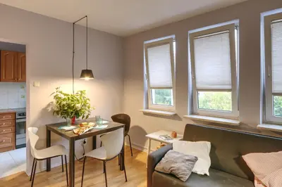 Część wypoczynkowa w obiekcie Bielany P&O Apartments