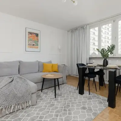 Warsaw City Center Skylines Apartment by Noclegi Renters