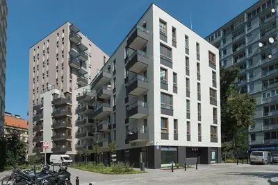 Plan piętra w obiekcie Golden Apartments Warsaw Solidarnosci 60B 37
