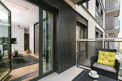 Część wypoczynkowa w obiekcie Close-Golden Apartments - Mennica Residence, 1-Bedroom in City Center # 140
