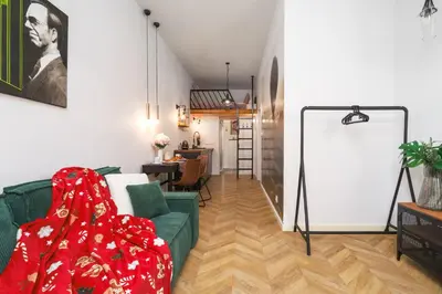 Część wypoczynkowa w obiekcie Urban Chic -2 Rooms Apartment - Praga Północ - Warsaw Stays - Zabkowska