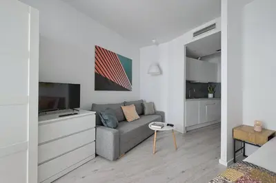Telewizja i/lub zestaw kina domowego w obiekcie Urban Nest - Old town studio - Solidarności 60b