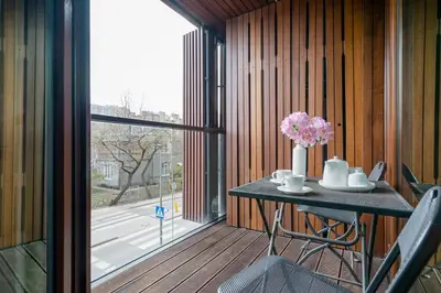Balkon lub taras w obiekcie Urban Apartaments - Great Location - City Center - Kolejowa