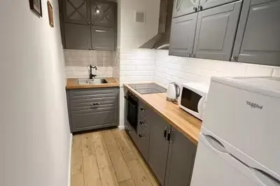 Kuchnia lub aneks kuchenny w obiekcie Rentel Hostel