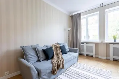 Część wypoczynkowa w obiekcie Close-Urban Chic - Two Bedrooms Apartment - City Center&Nowy Swiat