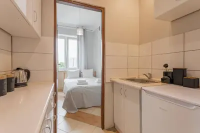 Łóżko lub łóżka w pokoju w obiekcie Close-Golden Apartments Warsaw - Two Bedroom Apartment in the Center -Comfortable and Cozy - Marszałkowska