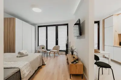 Łóżko lub łóżka w pokoju w obiekcie Urban Apartaments - Great Location - City Center - Towarowa А