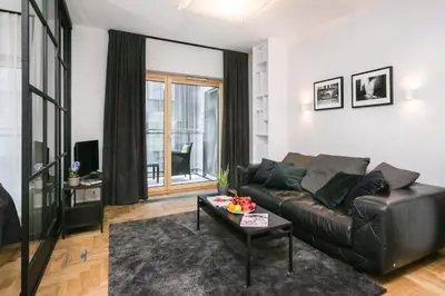 Część wypoczynkowa w obiekcie Golden Apartments - Mennica Residence, 1-Bedroom in City Center#140
