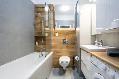 Łazienka w obiekcie Klimatyzowane Apartamenty Studio Mennica Residence