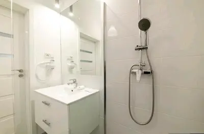 Łazienka w obiekcie Apartamenty Studio Mennica Residence