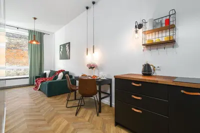 Część wypoczynkowa w obiekcie Urban Apartaments - Great Location - City Center - Ząbkowska A