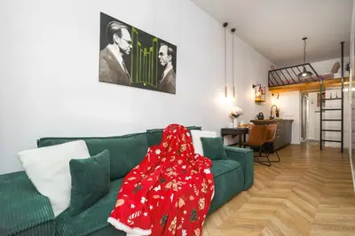 Część wypoczynkowa w obiekcie Urban Apartaments - Great Location - City Center - Ząbkowska A