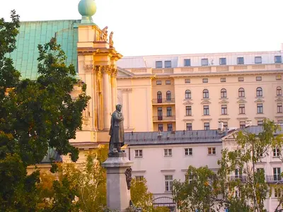 Budynek, w którym mieści się apartament