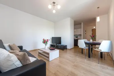 Telewizja i/lub zestaw kina domowego w obiekcie P&O Apartments Zawiszy