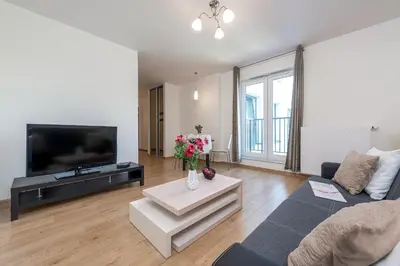Telewizja i/lub zestaw kina domowego w obiekcie P&O Apartments Zawiszy
