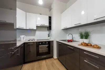 Kuchnia lub aneks kuchenny w obiekcie P&O Apartments Zawiszy