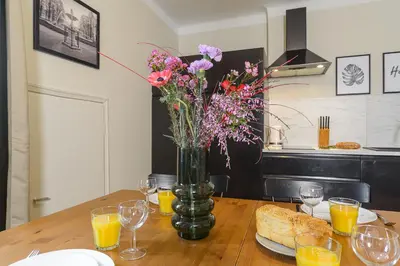 Kuchnia lub aneks kuchenny w obiekcie P&O Podwale Apartments