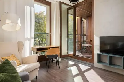 Telewizja i/lub zestaw kina domowego w obiekcie ApartHotel Kolejowa Apartamenty