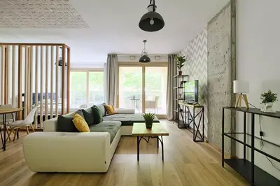Część wypoczynkowa w obiekcie ApartHotel Kolejowa Apartamenty