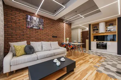 Kuchnia lub aneks kuchenny w obiekcie P&O Serviced Apartments MORDOR