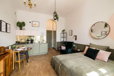 Część wypoczynkowa w obiekcie Aparthotel Nowy Świat 28