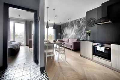 Kuchnia lub aneks kuchenny w obiekcie Praga Zupnicza P&O Serviced Apartments