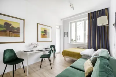 Część wypoczynkowa w obiekcie UnitApartments Studio Warszawa Zachodnia Ochota - kompaktowe, wygodne studio