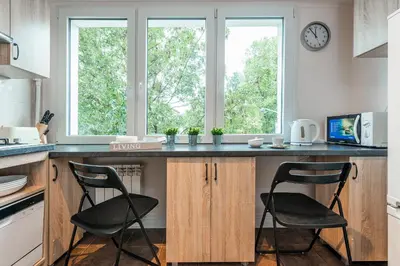 Kuchnia lub aneks kuchenny w obiekcie 3 bedroom apartment KASPRZAKA - P&O Serviced Apartments