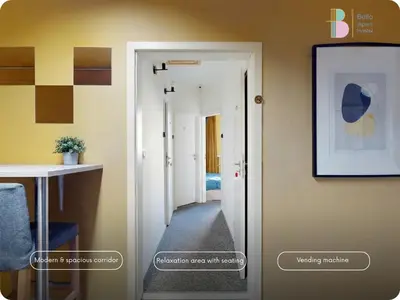 Plan piętra w obiekcie Bello ApartHostel Private Rooms