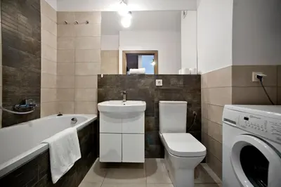 Łazienka w obiekcie Airport Okecie Klobucka P&O Serviced Apartments