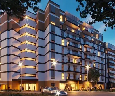 Budynek, w którym mieści się apartament