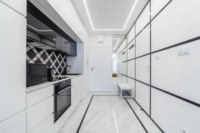 Kuchnia lub aneks kuchenny w obiekcie Luksusowy apartament z tarasem Centrum Warszawy