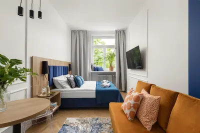 Telewizja i/lub zestaw kina domowego w obiekcie Movo Old Town Apartments