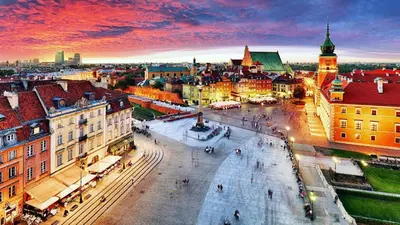 Widok na miasto Warszawa z tego apartamentu